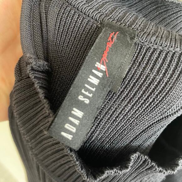 Adam Selman Sport Long Sleeve Ribbed Workout Shirt Mock Neck Size Small - Picture 5 of 7